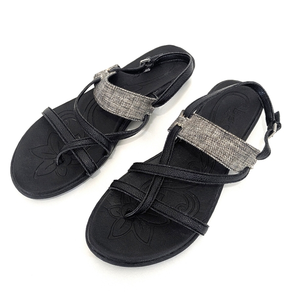 Boc Born Concept Black Strappy Sandals - Size 11 Womens - Picture 1 of 7